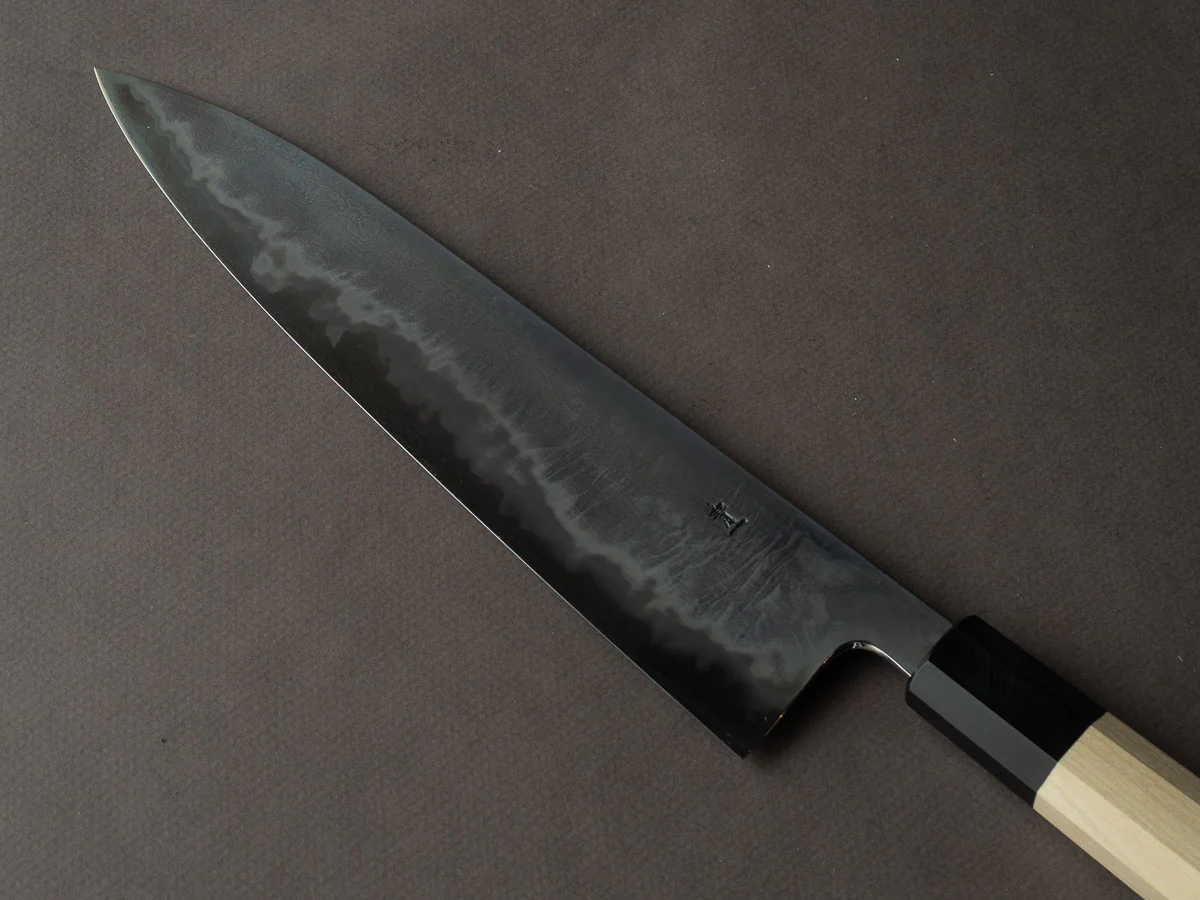 Takada no Hamono - Blue #1 - Suiboku - 240mm Gyuto - Ho Wood Handle - Image 3