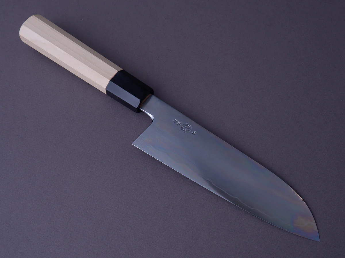 Takada no Hamono - Blue #2 Suiboku - 180mm Santoku - Ho Wood Handle