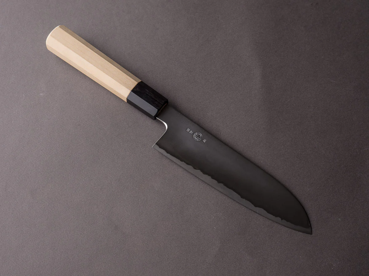 Takada no Hamono - Ginsanko - Suiboku - 180mm Santoku - Ho Wood Handle