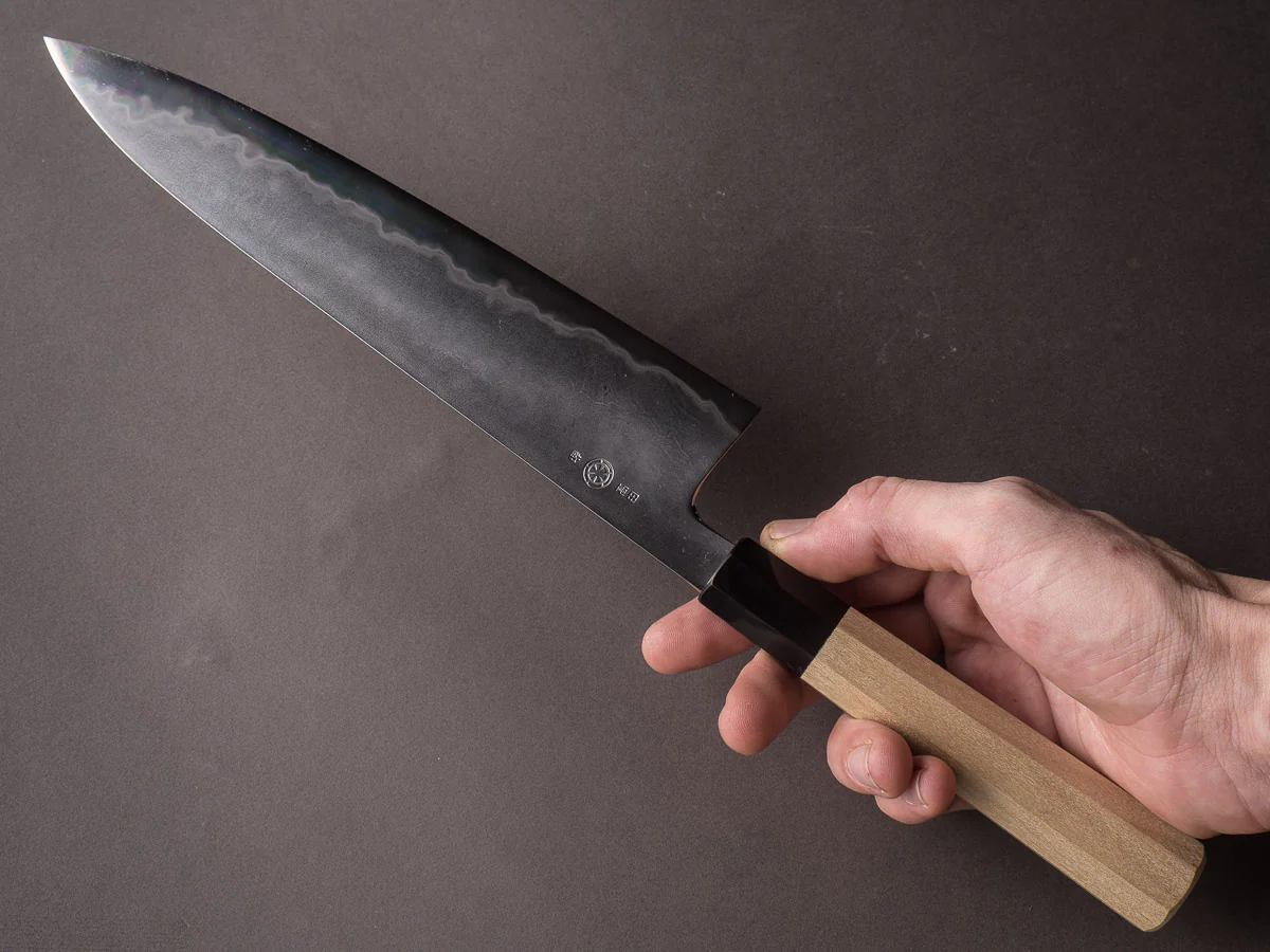 Takada no Hamono - White #1 - Suiboku - 240mm Gyuto - Ho Wood Handle - Image 10