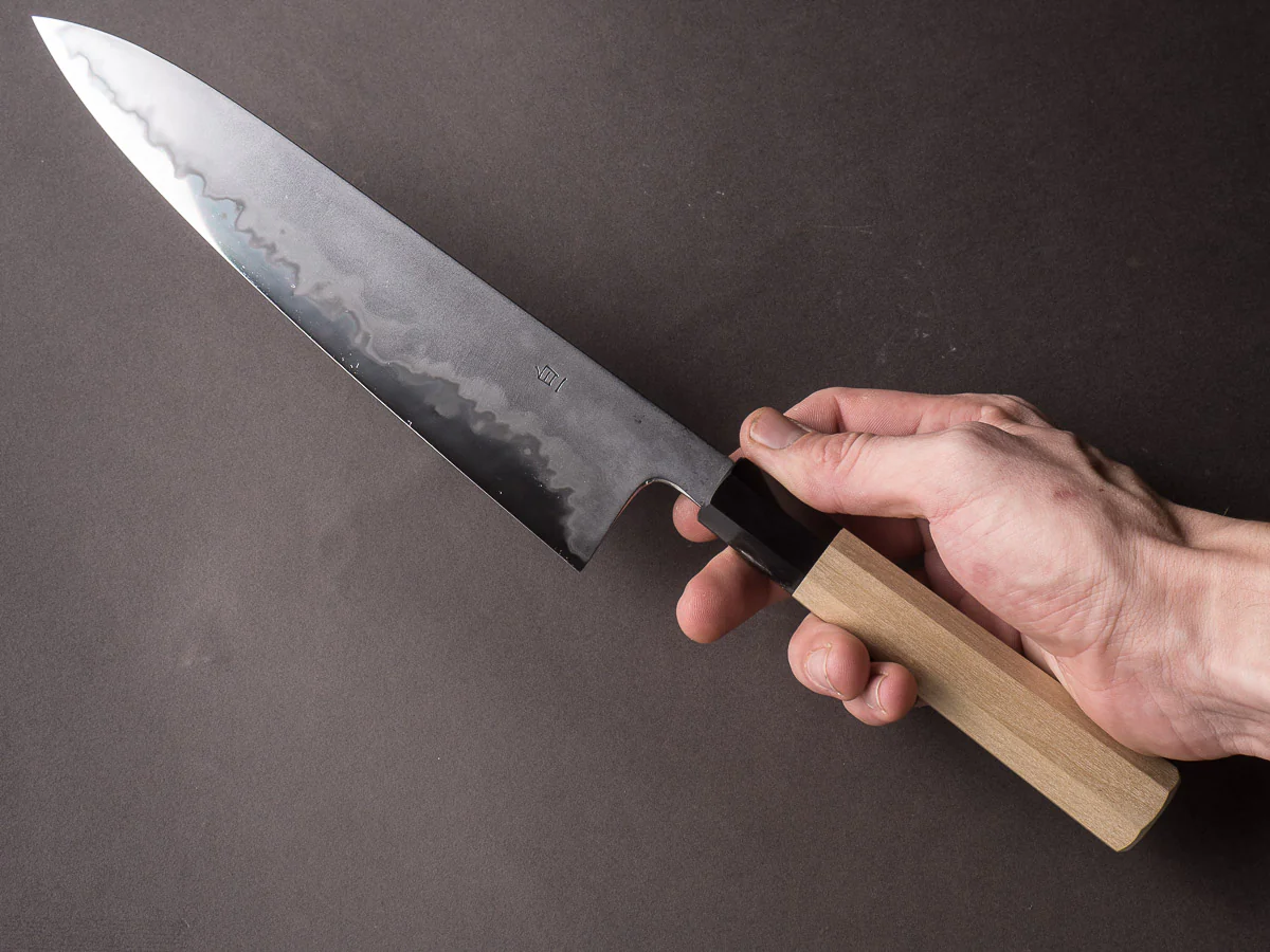 Takada no Hamono - White #1 - Suiboku - 240mm Gyuto - Ho Wood Handle - Image 9
