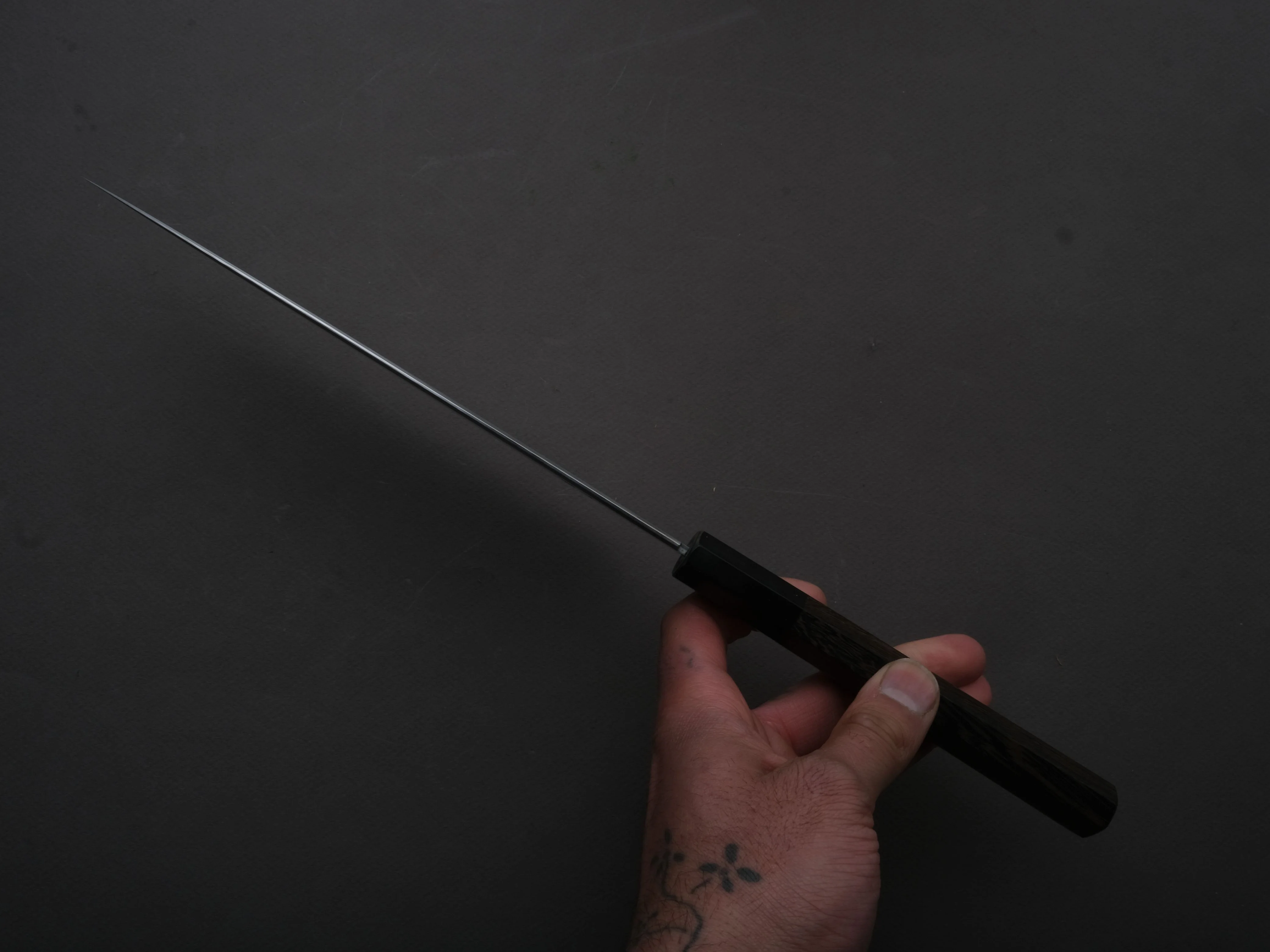 Tetsujin - Silver #3 - Kasumi - Gyuto - 210mm - Tagayasan Handle - Image 5