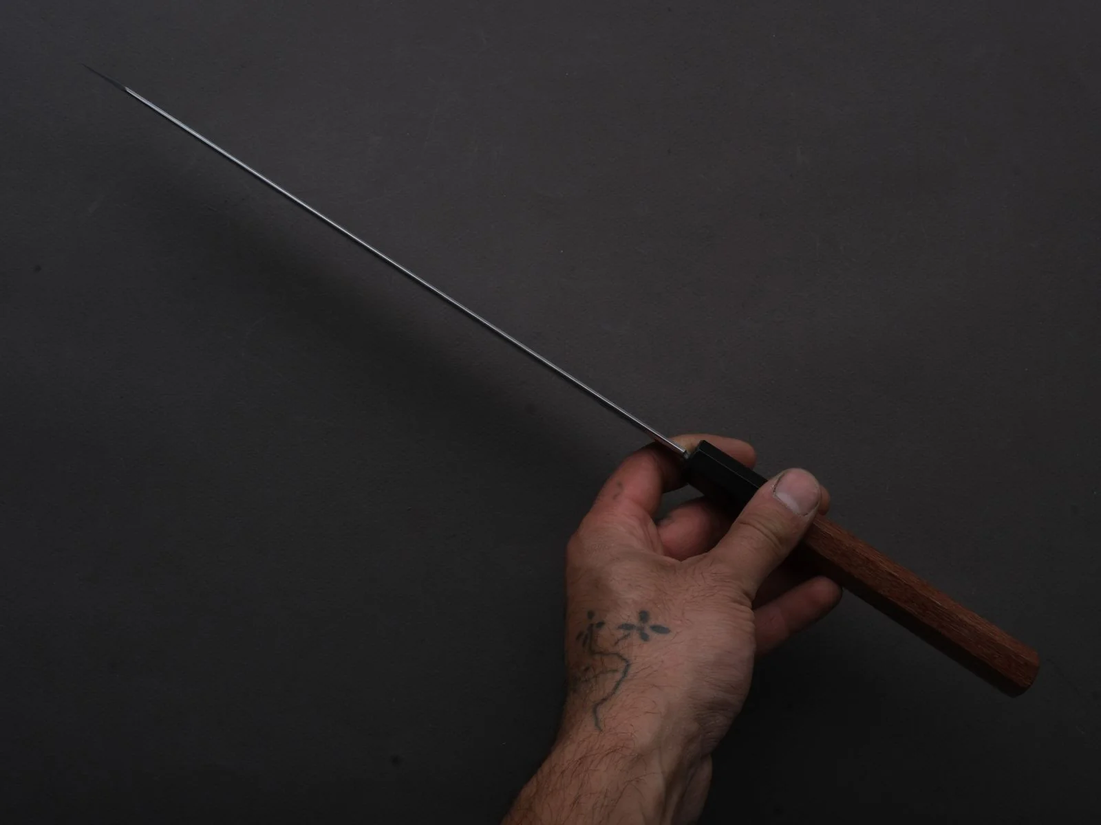 Tetsujin - Silver #3 - Kasumi - Kiritsuke Sujihiki - 270mm - Lacewood Handle - Image 5