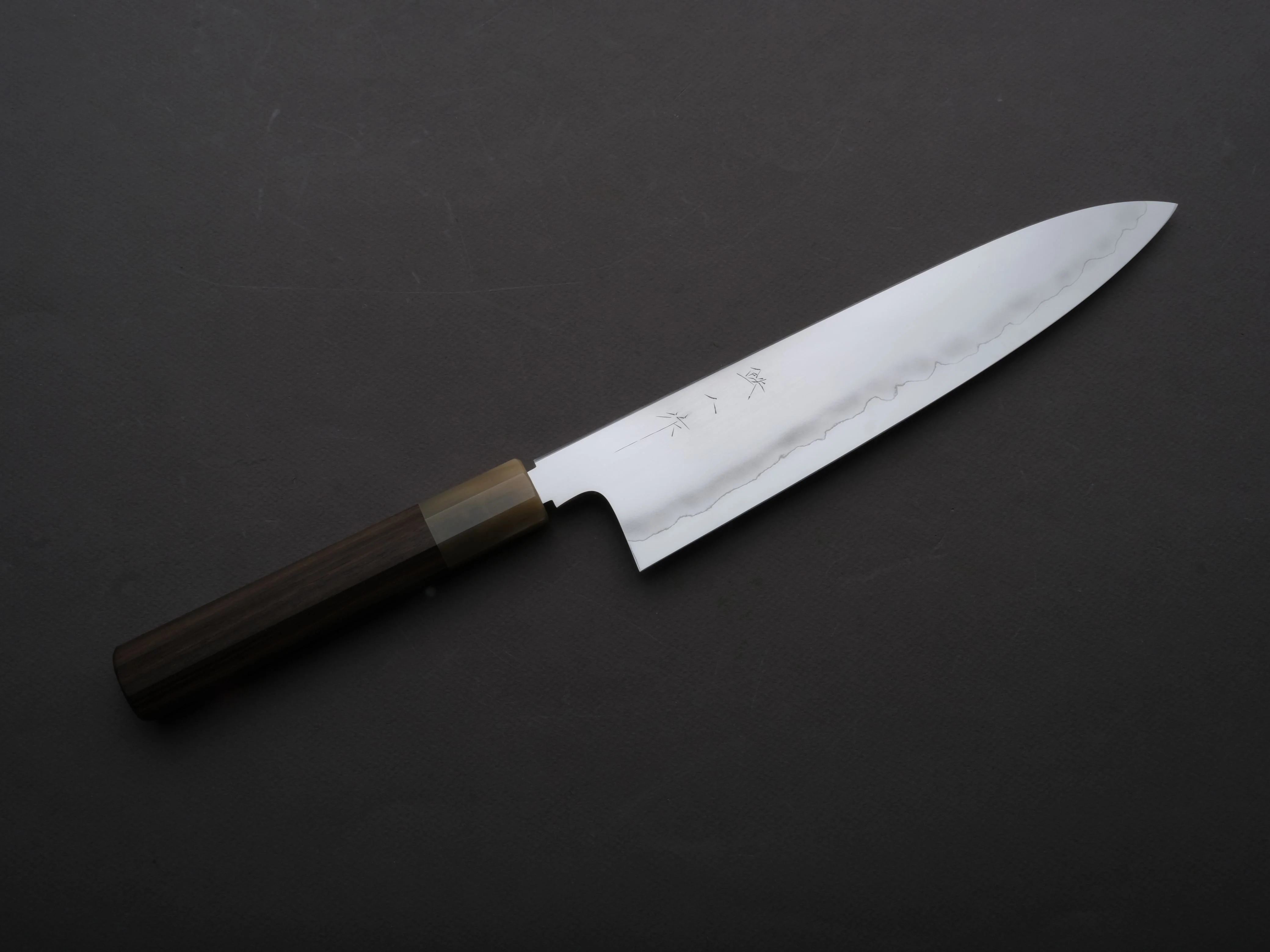 Tetsujin - Ukiba - Silver #3 - Gyuto - 240mm - Taihei Makassar Ebony Handle