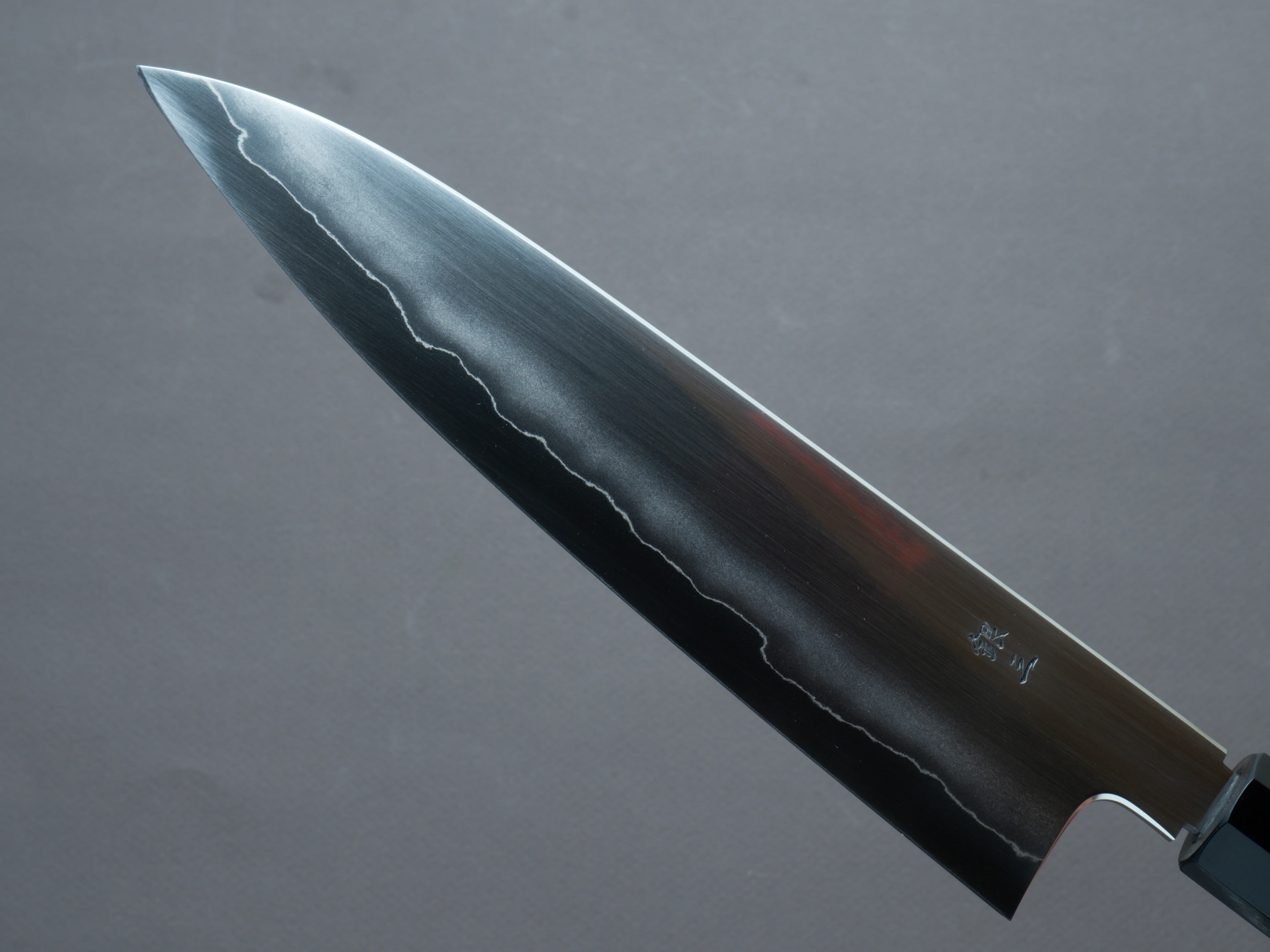 Tetsujin - Silver #3 - Ukiba - Gyuto 210mm - Taihei Makassar Ebony Handle - Image 3