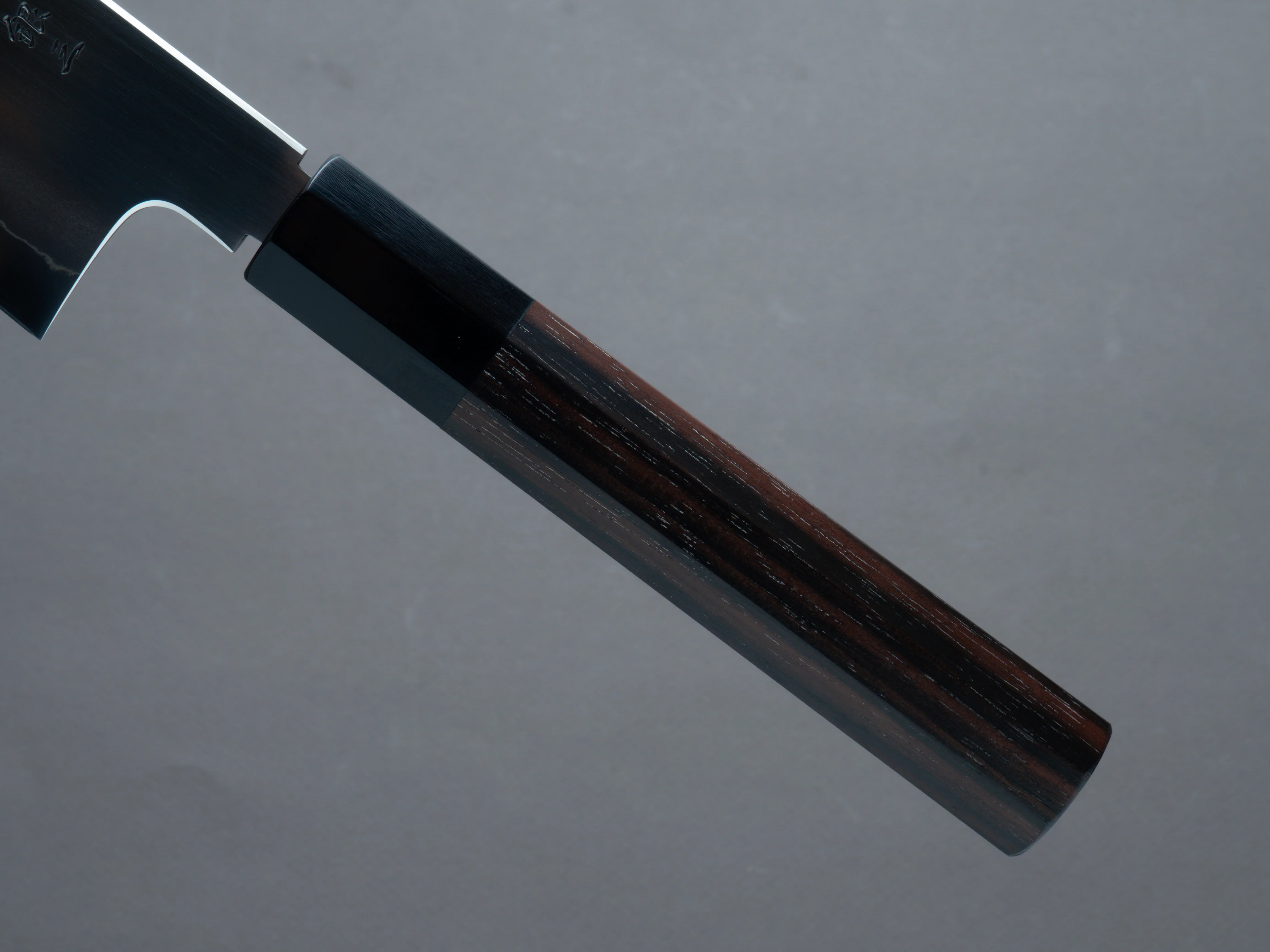 Tetsujin - Silver #3 - Ukiba - Gyuto 210mm - Taihei Makassar Ebony Handle - Image 5