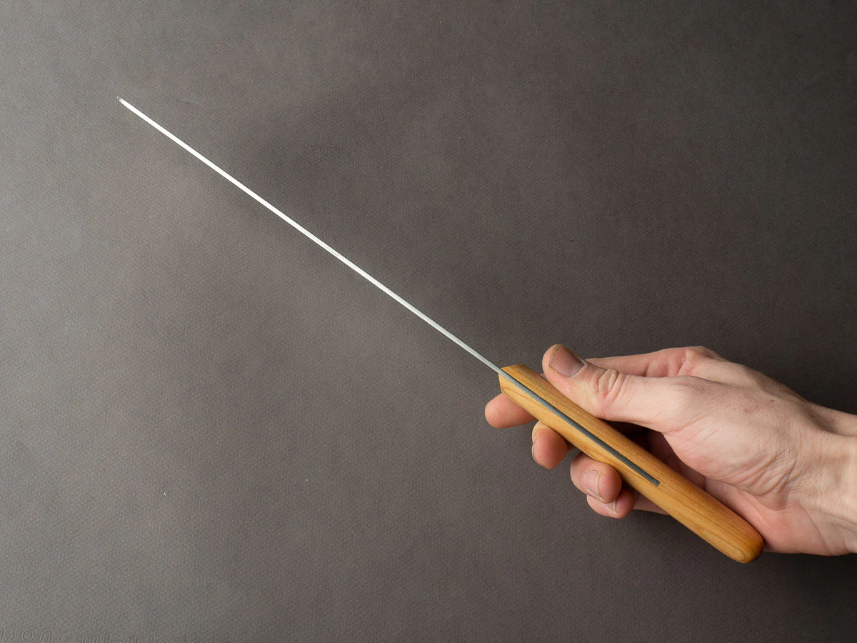 Windmühlenmesser - Bread Saw - Stainless - 250mm - Copper & Beechwood Handle - Image 8