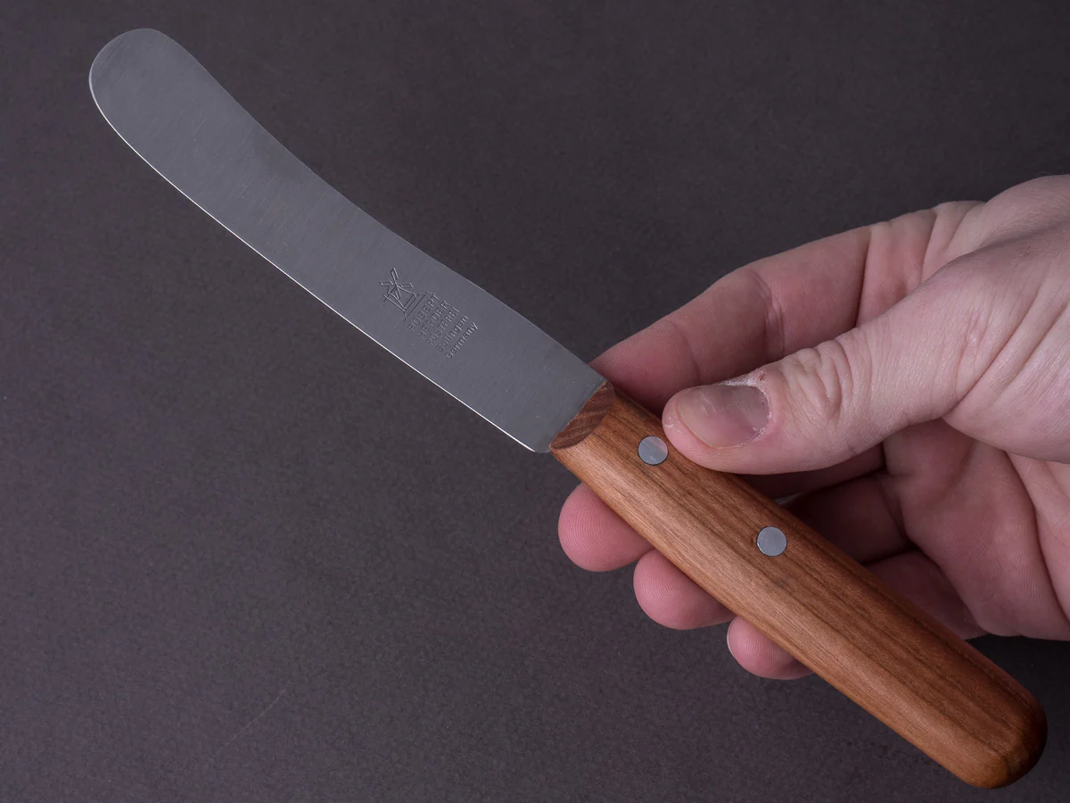 Windmühlenmesser - Buckel - Stainless - 115mm Table Utility Knife - Cherry Handle - Image 6