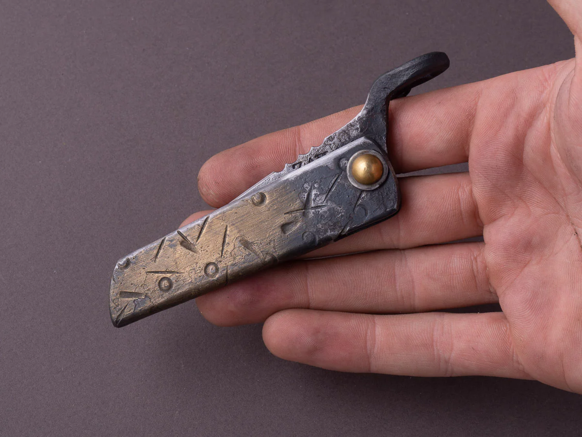 Zay Knives - Folding Knife - Higonokami - 1084 Carbon - 55mm - Stainless Handle - No. 3 - Image 4